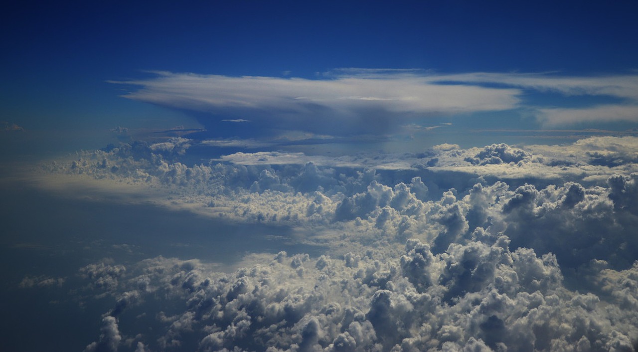 Image - clouds sky flight clouds form
