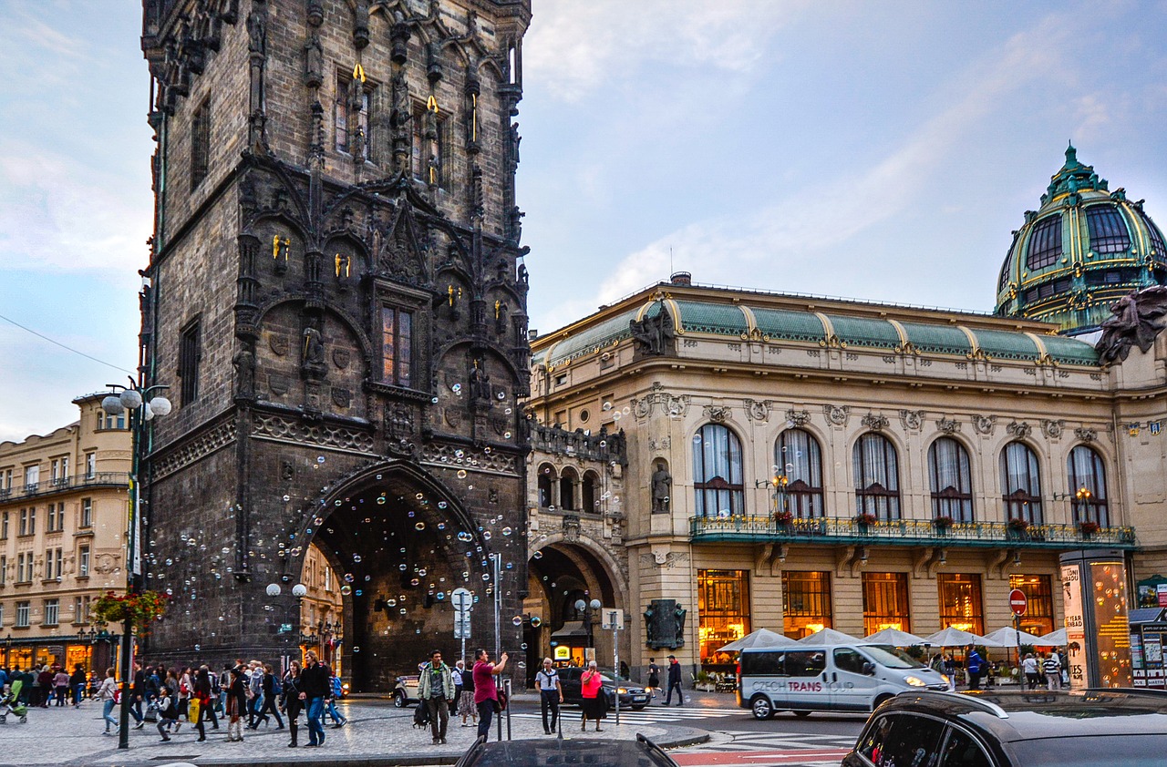 Image - prague czech republic tower city