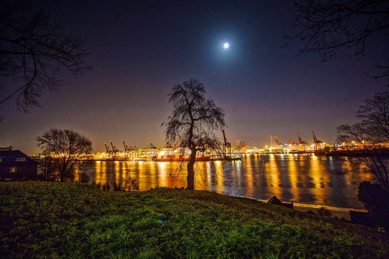 Image - hamburg hamburg port elbe water