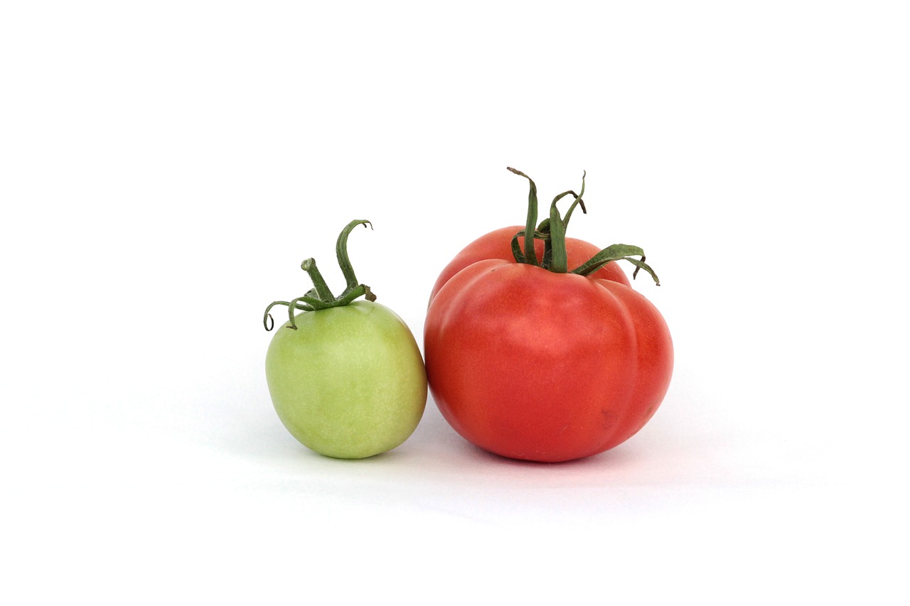 Image - tomatoes red green summer dacha