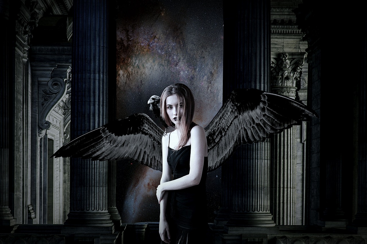 Image - angel dark fantasy black mystery