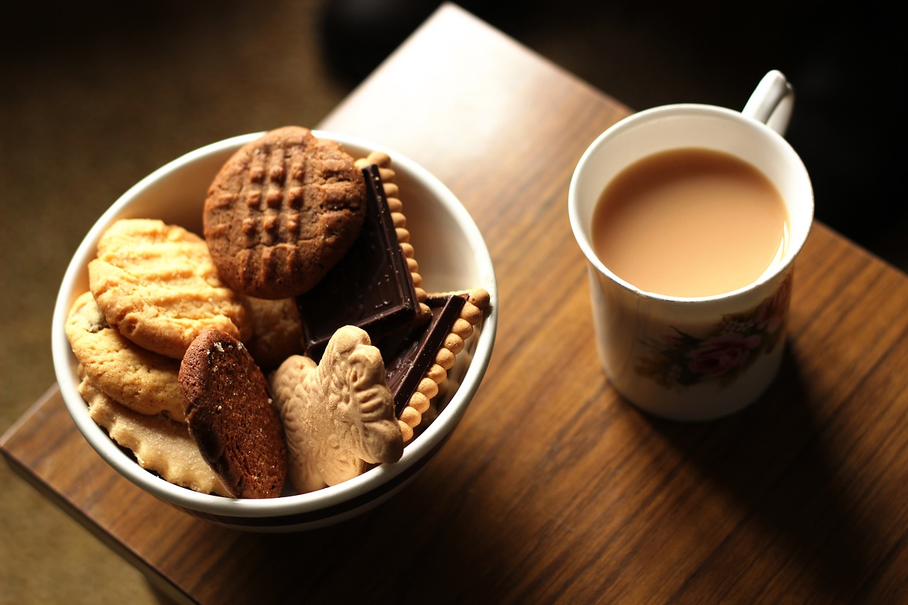 Image - afternoon biscuits brown chocolate