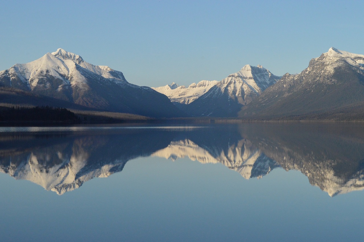 Image - lake mcdonald landscape panorama