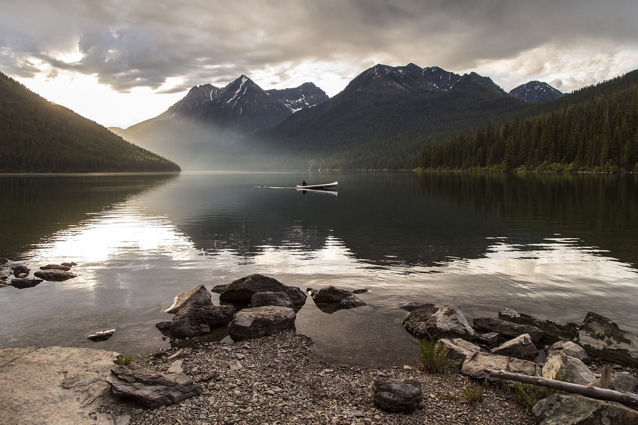 Image - landscape scenic canoe recreation