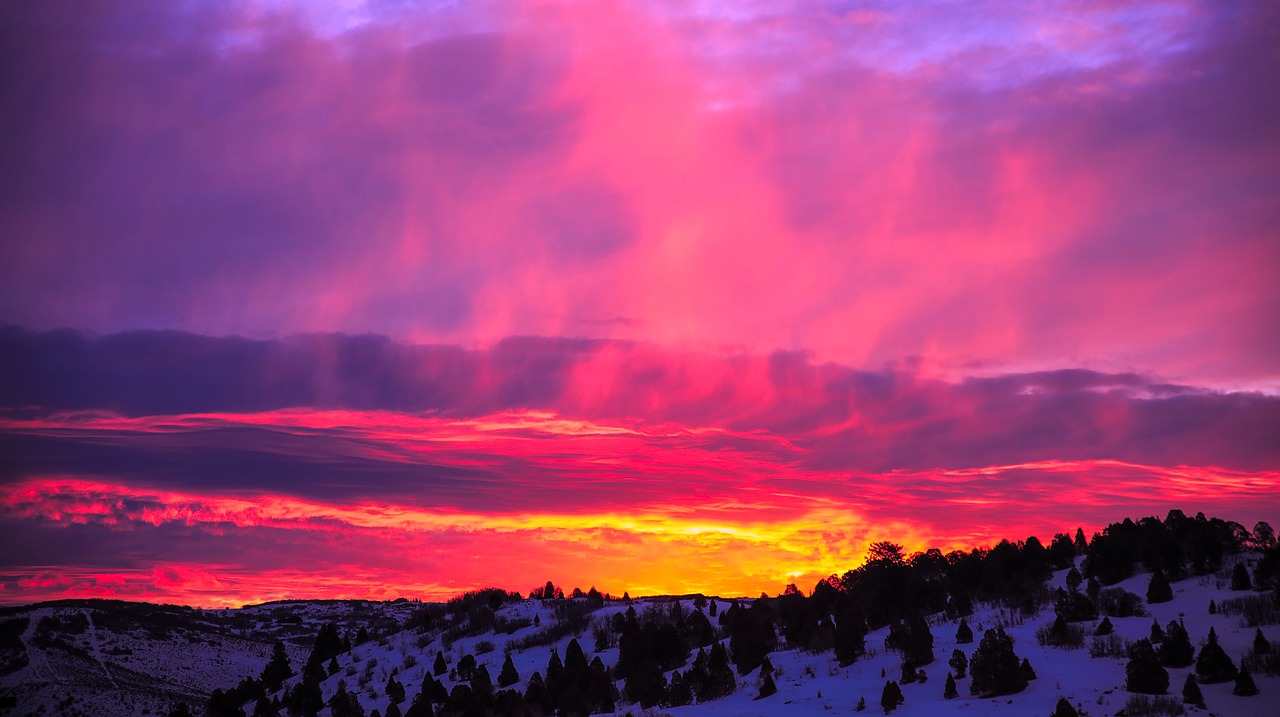 Image - utah sunset dusk sunrise beautiful