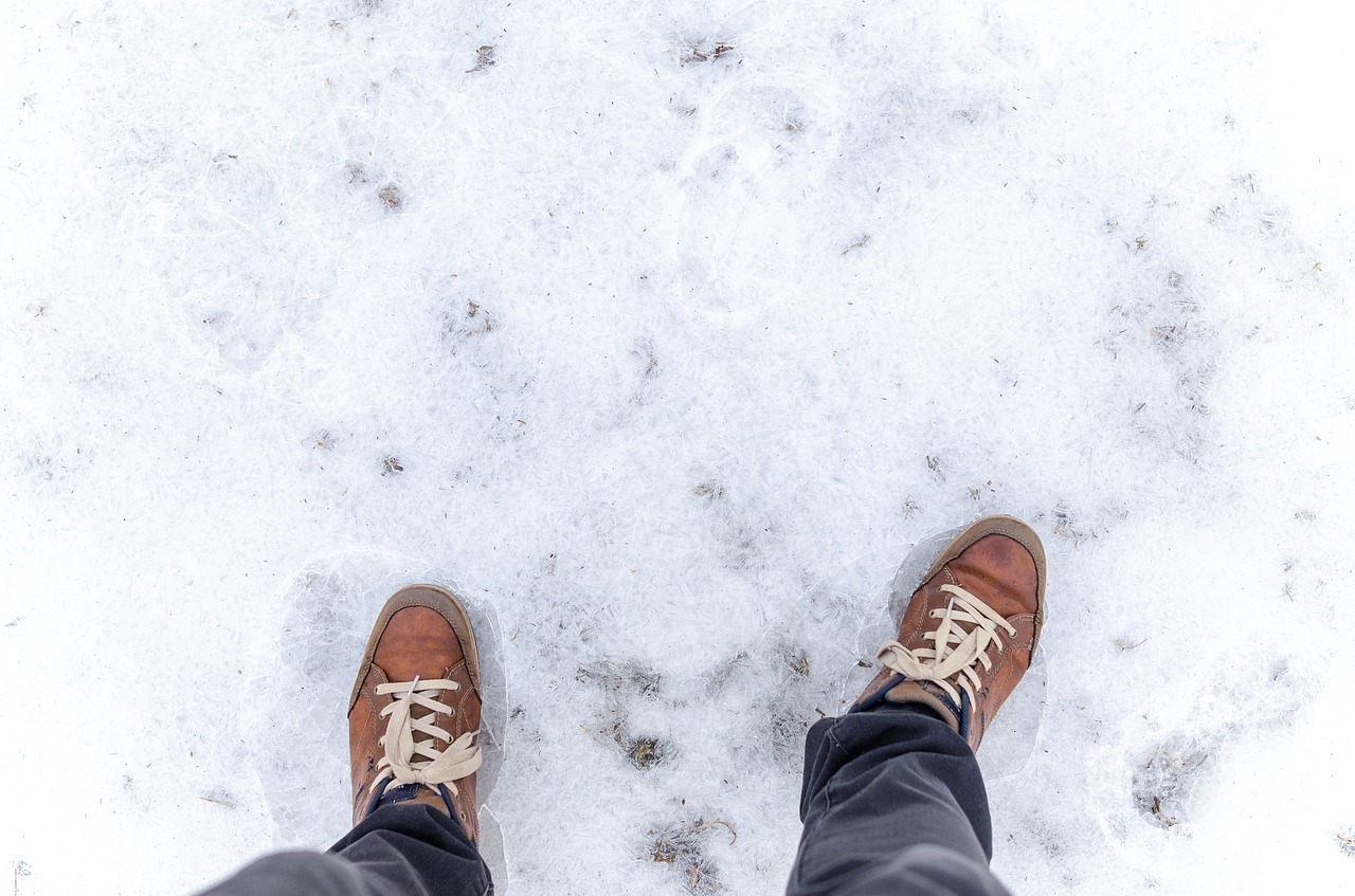 Image - winter snow frost ice cold step