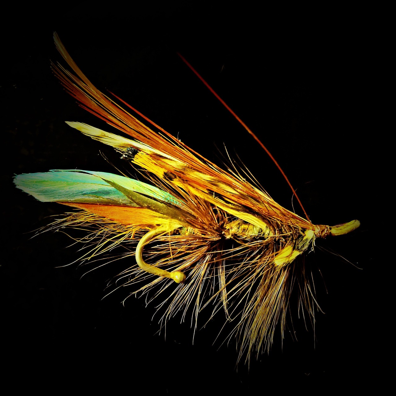 Image - salmon fly fantasy brooch