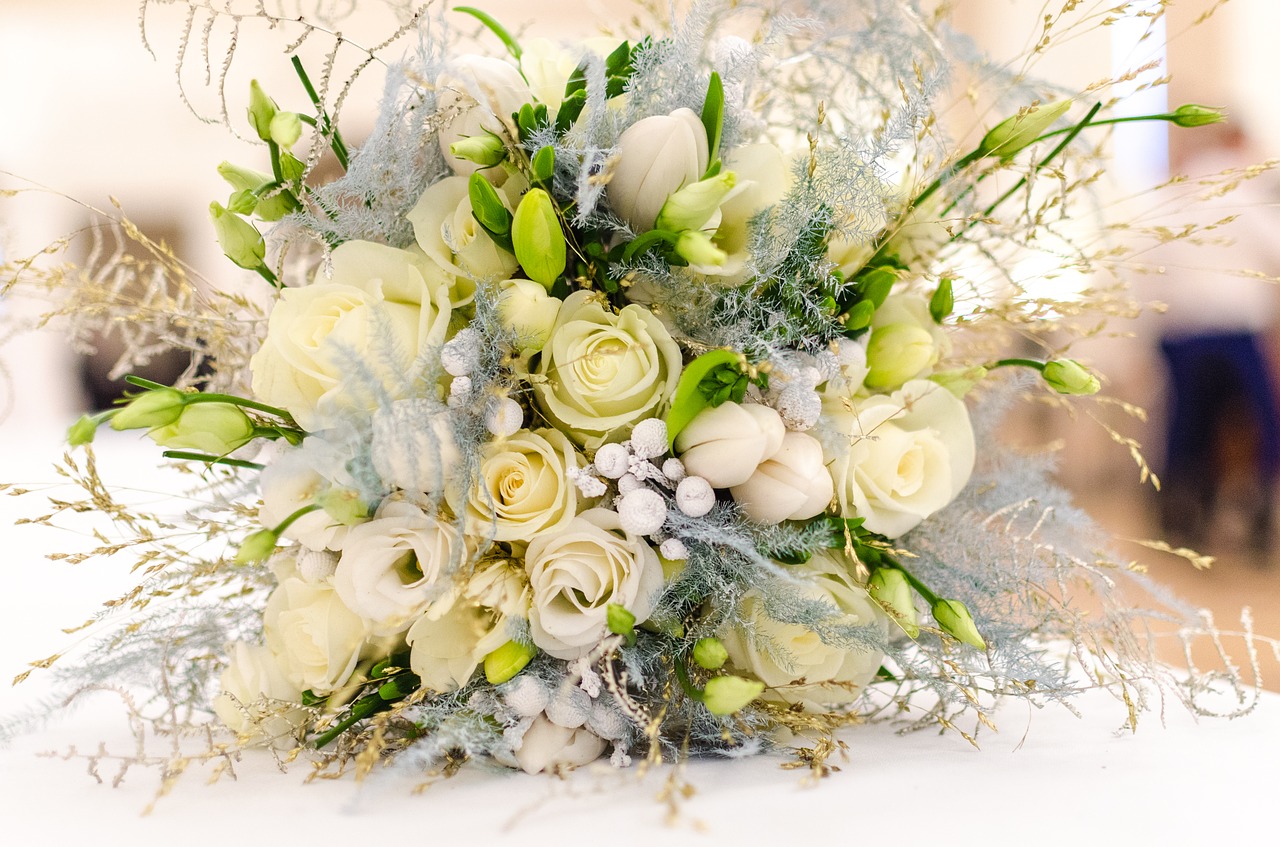 Image - wedding bouquet flower white