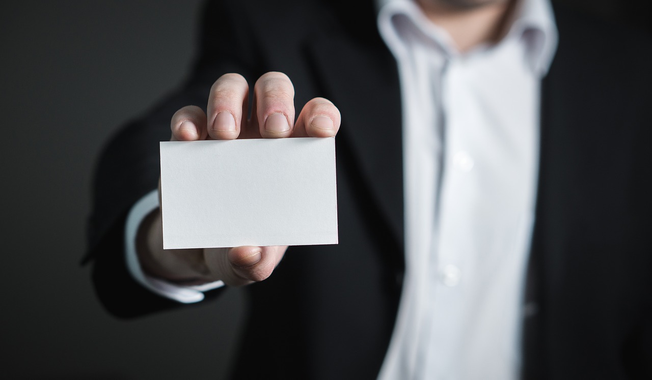 Image - business card business card man