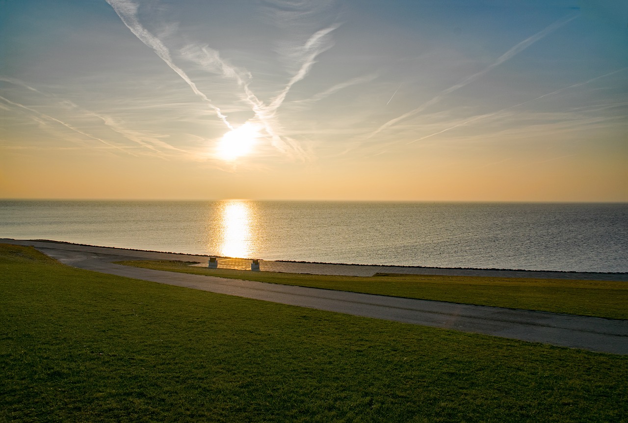 Image - büsum mecklenburg germany sunset