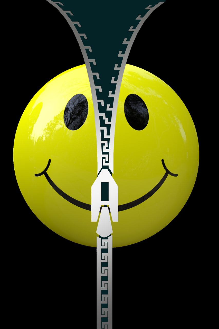 Image - smiley laugh zip funny emoticon