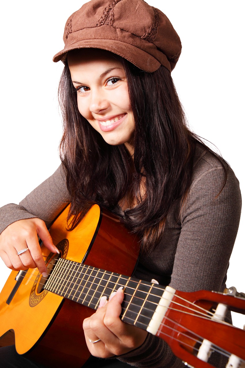 Image - cute female girl guitar guitarist