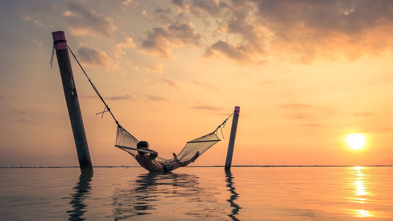 Image - sunset hammock relaxation bali