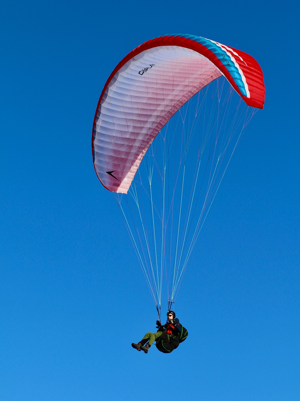 Image - paragliding pilot connection ropes