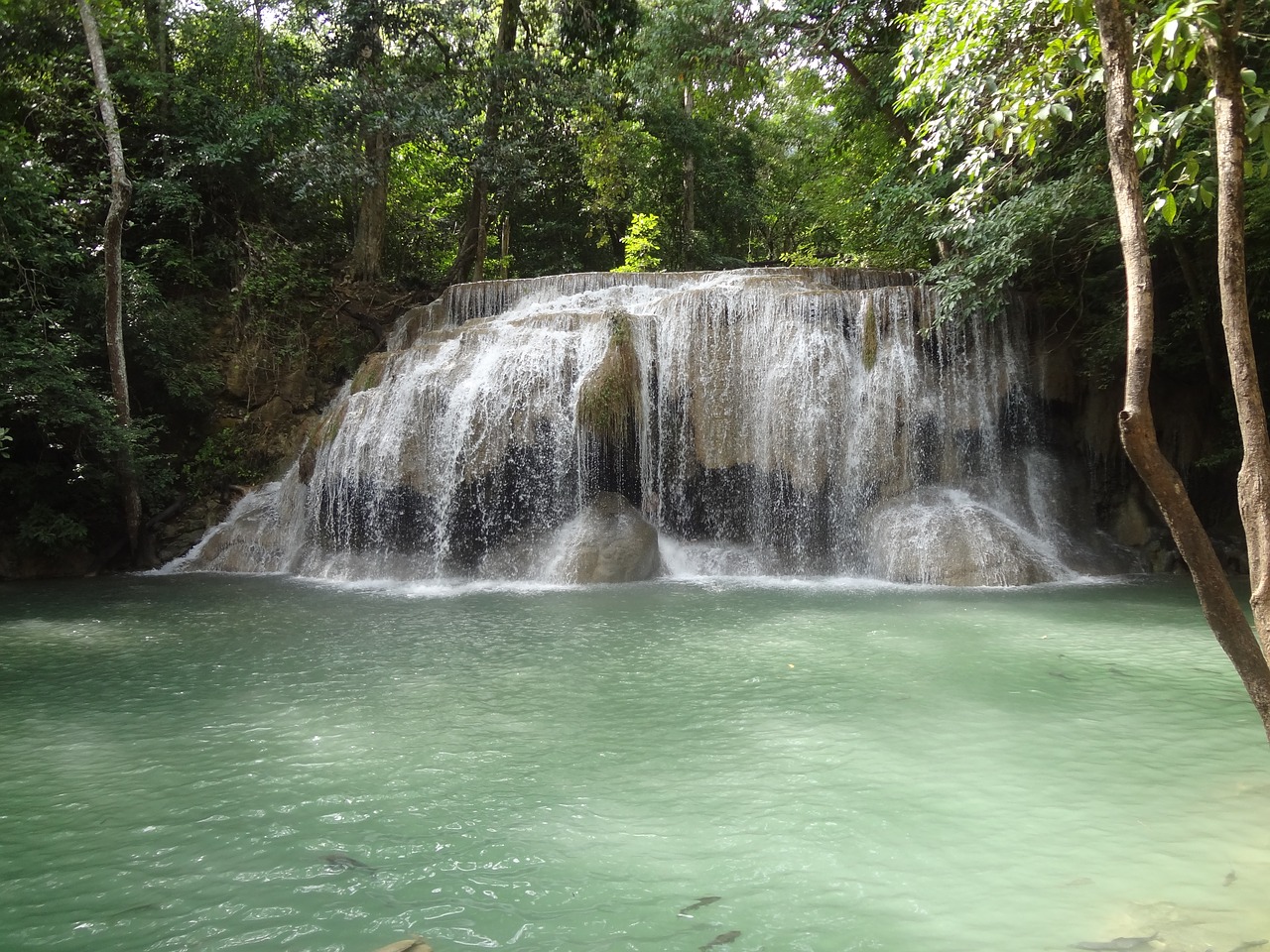 Image - waterfall turquoise nature