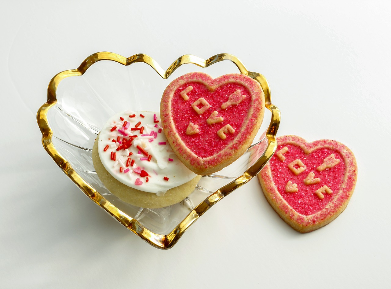 Image - valentine candy heart sweet cookie