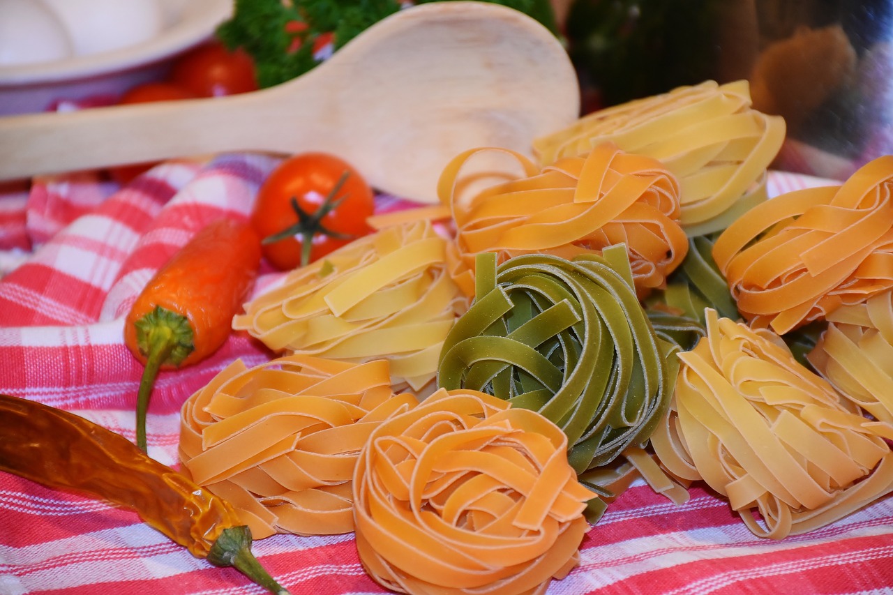 Image - noodles tagliatelle pasta raw