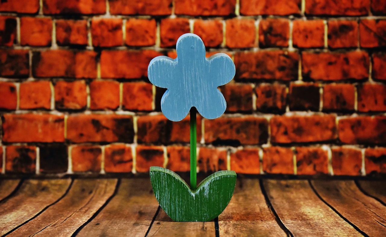 Image - flower deco wood blue spring