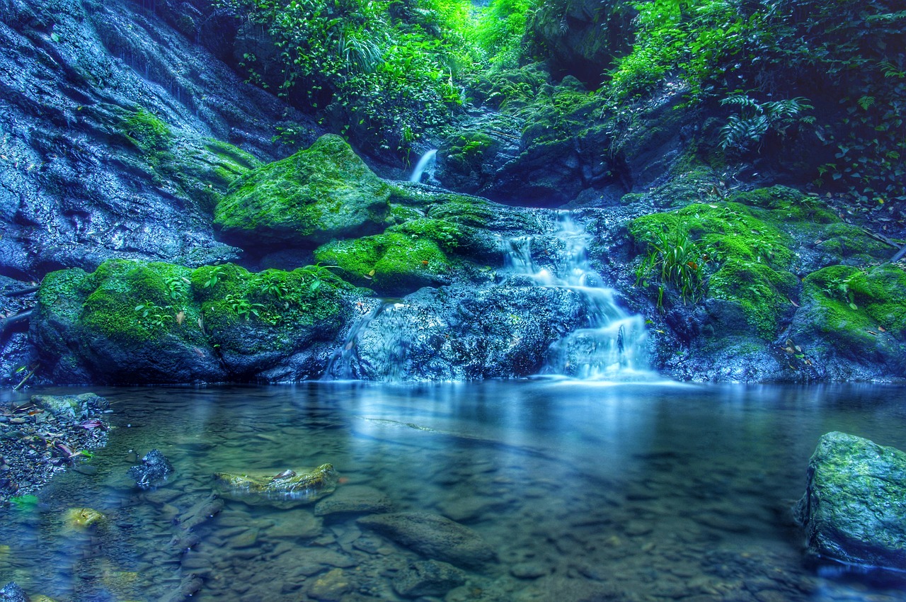 Image - japan waterfall landscape views