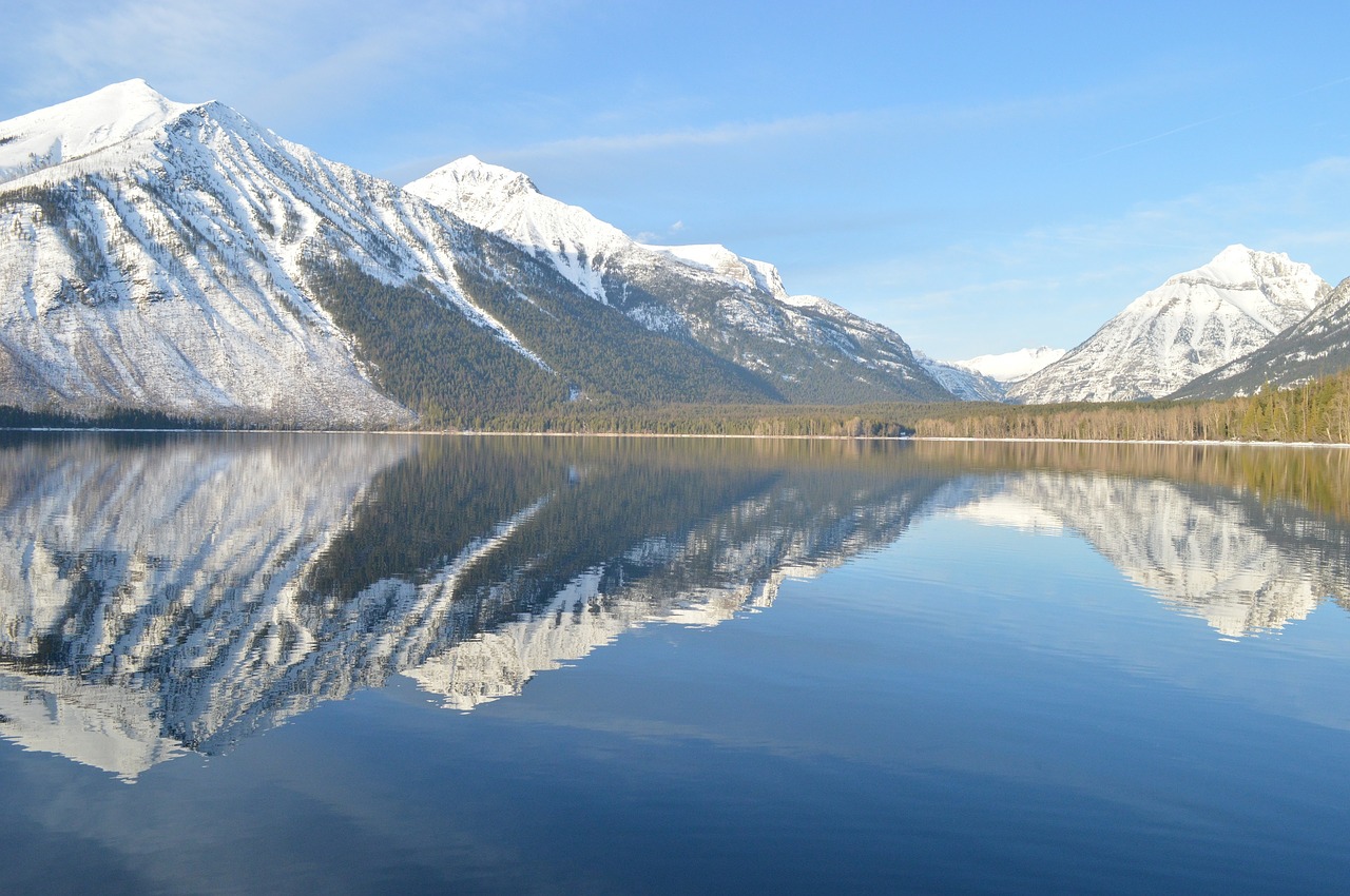 Image - lake mcdonald landscape reflection