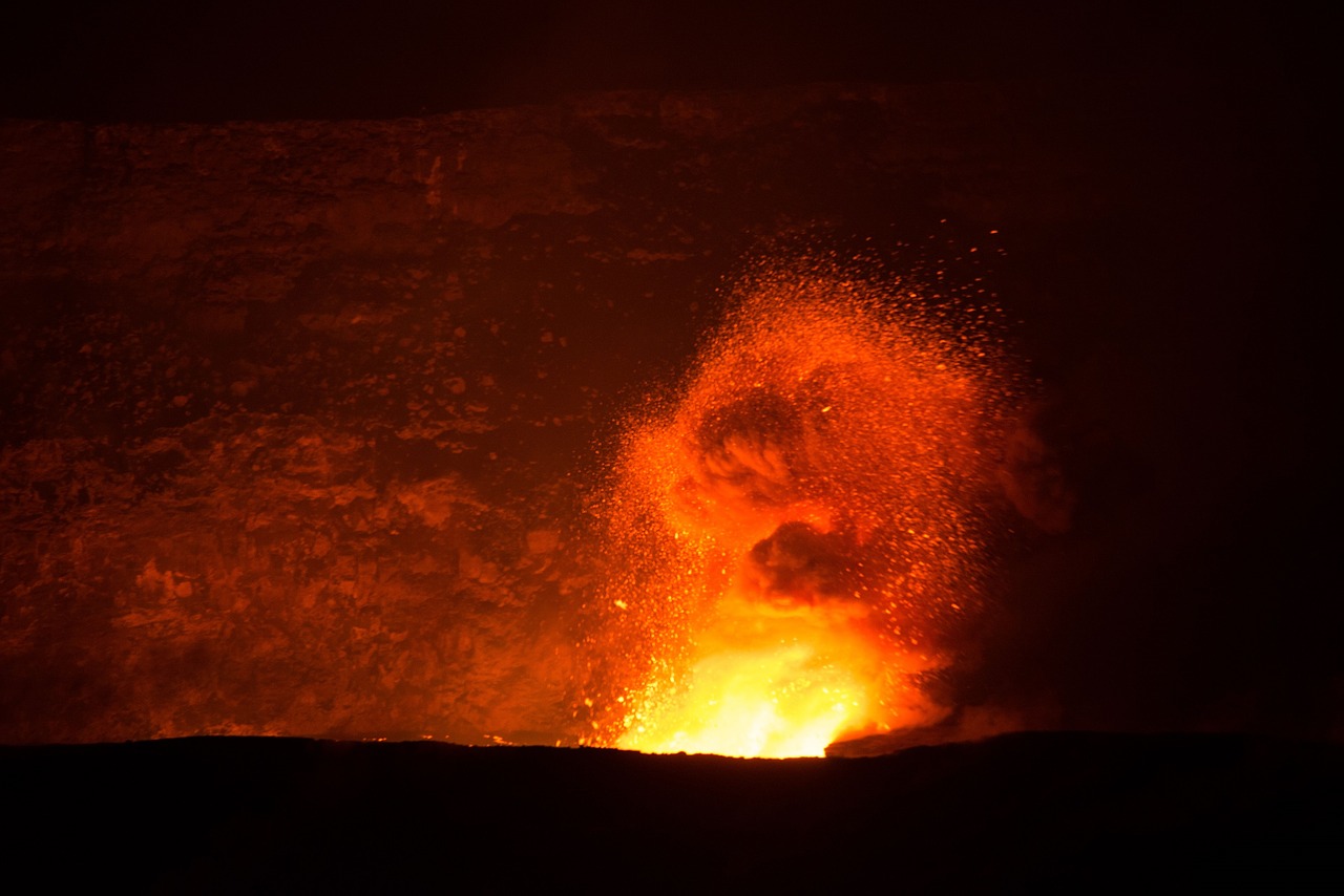 Image - volcano lava flowing eruption