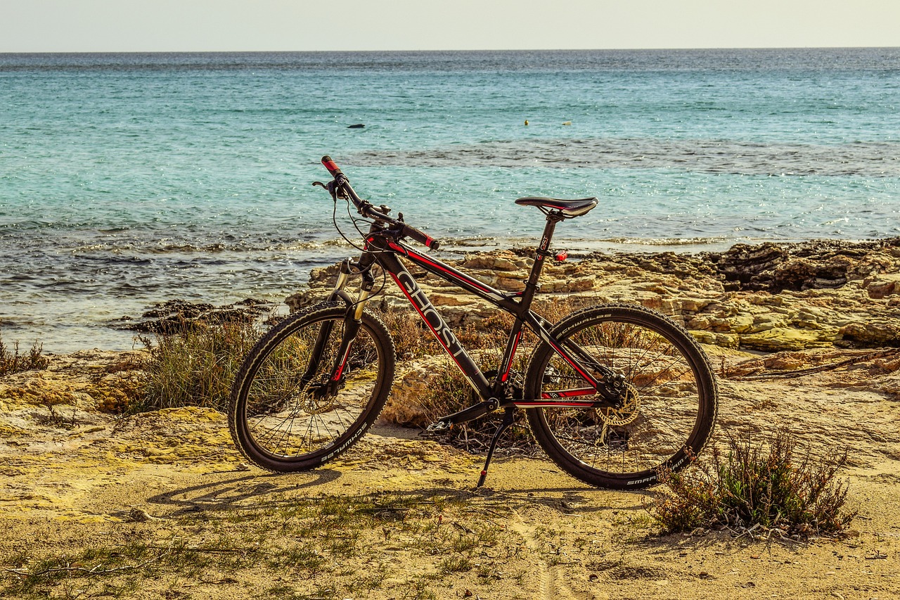 Image - bicycle bike sport beach sea