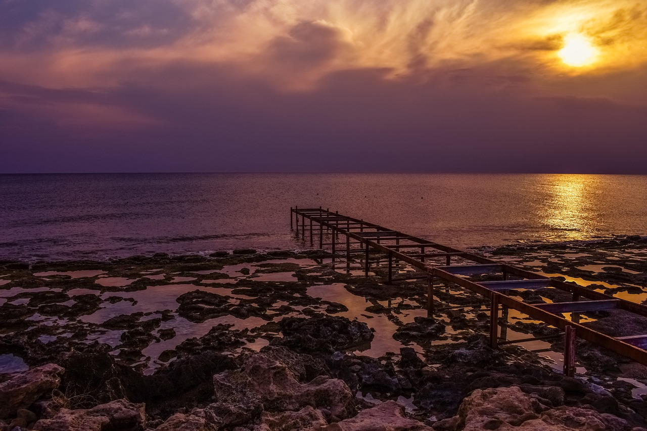 Image - dock destroyed aged weathered sea