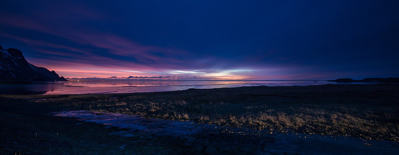 Image - sunrise iceland sky landscape