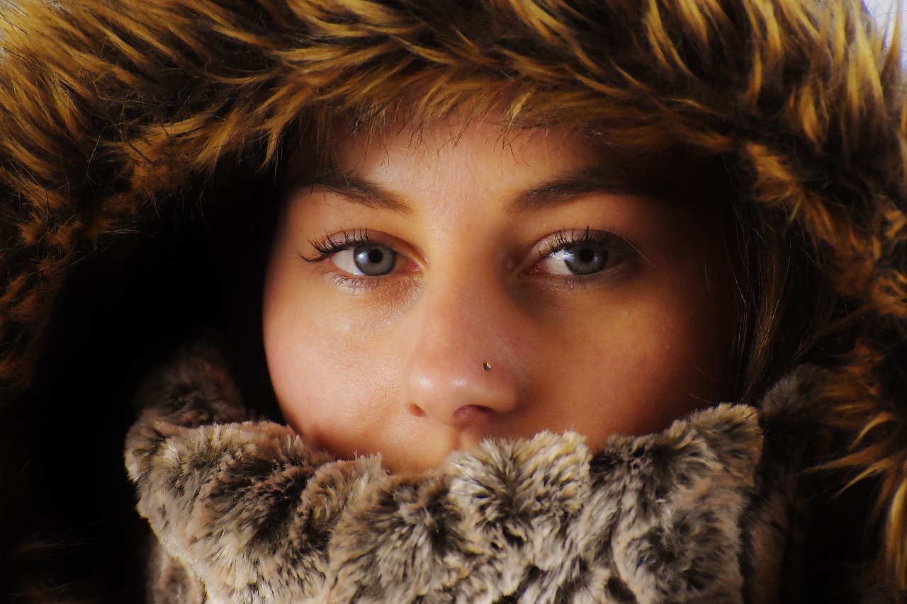 Image - woman winter cold cap young woman