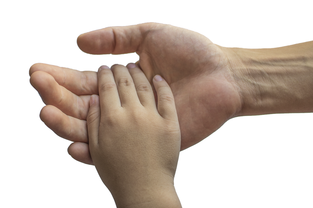 Image - hands adult and child family love