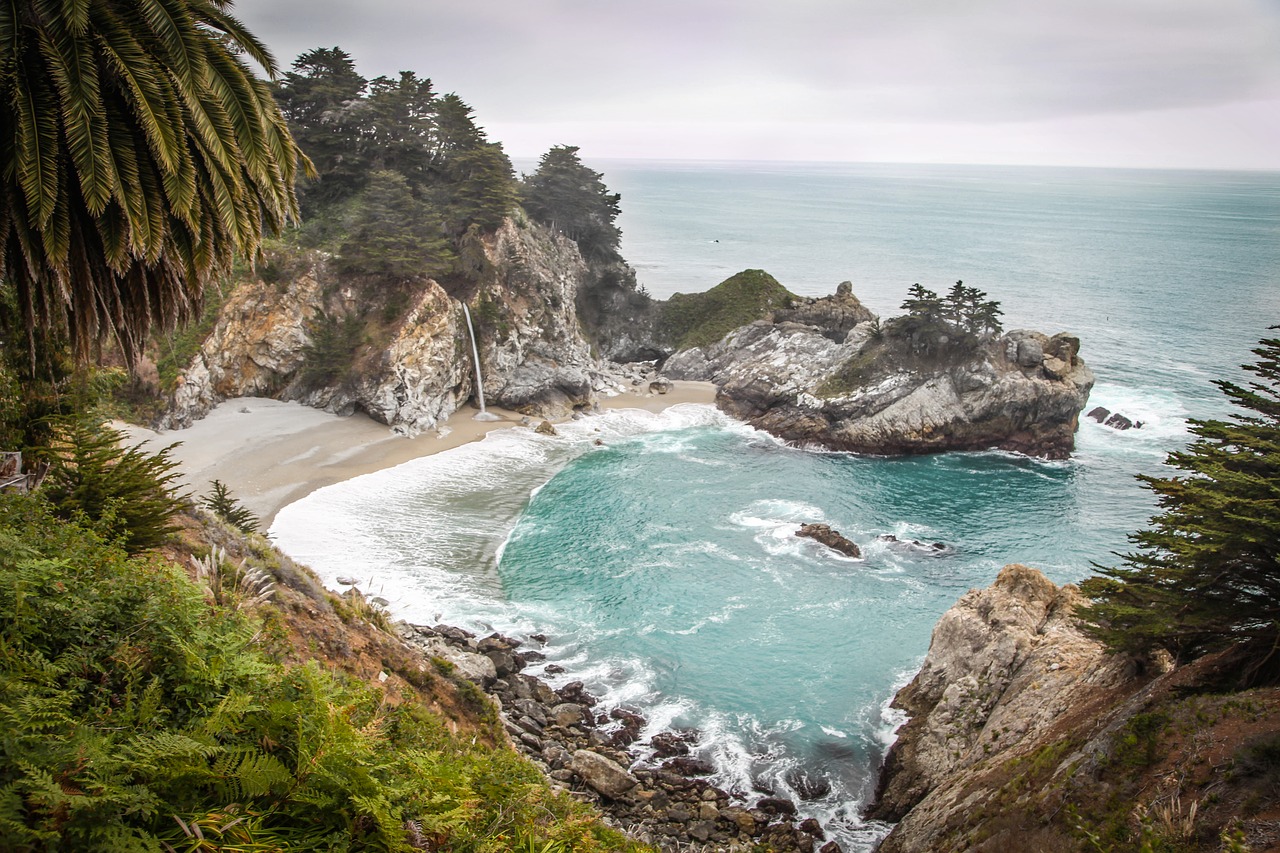 Image - ocean sand rocky sea beach nature