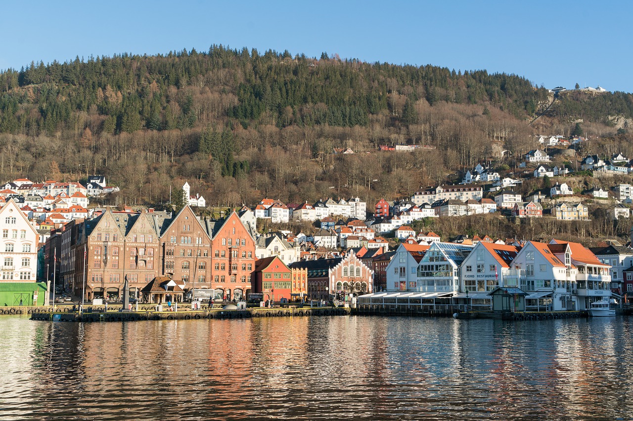 Image - bergen norway architecture harbor