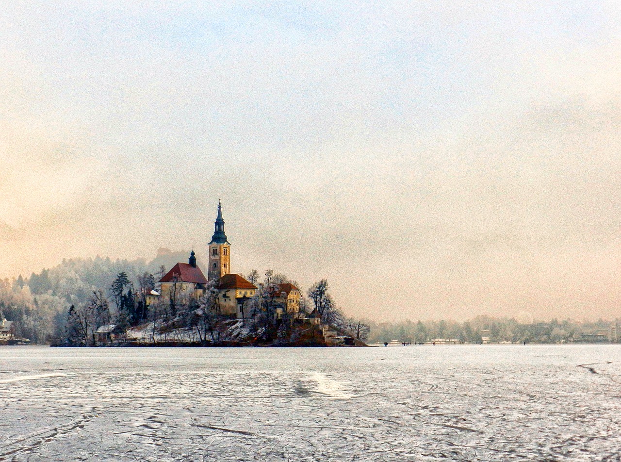 Image - church island ice bled slovenia