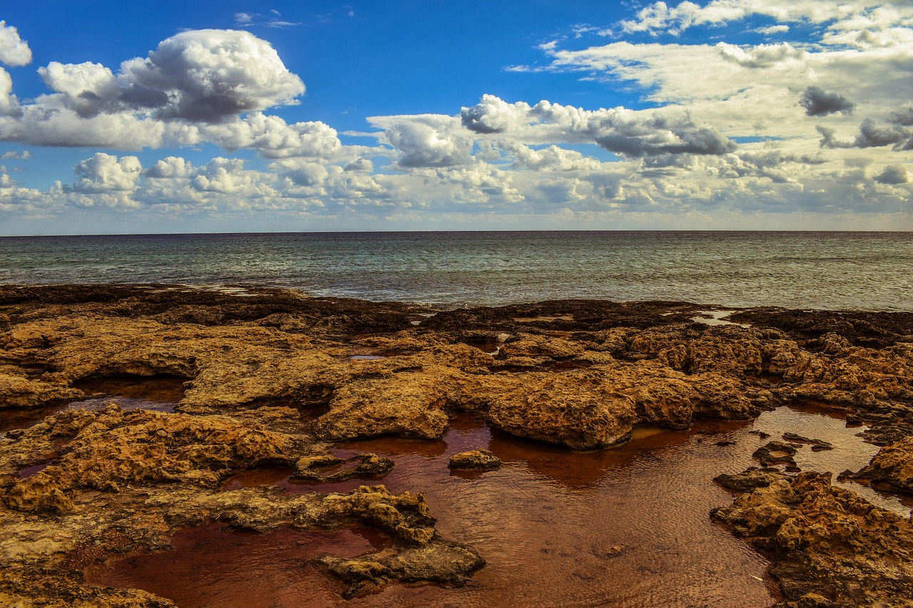 Image - beach rocky coast sea landscape
