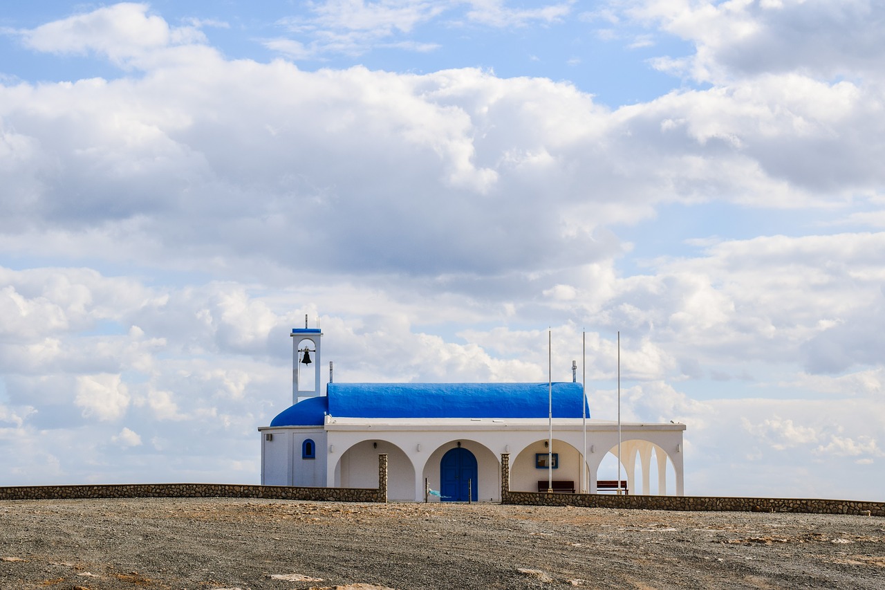Image - church blue white mediterranean