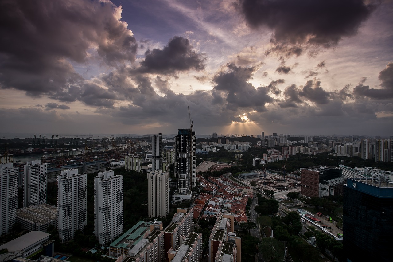 Image - ray cloud sunset sky light sun