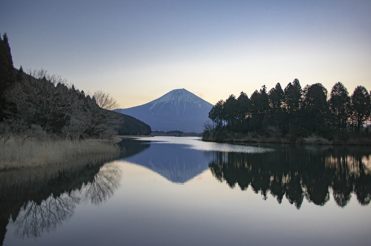 Image - mt fuji winter early morning