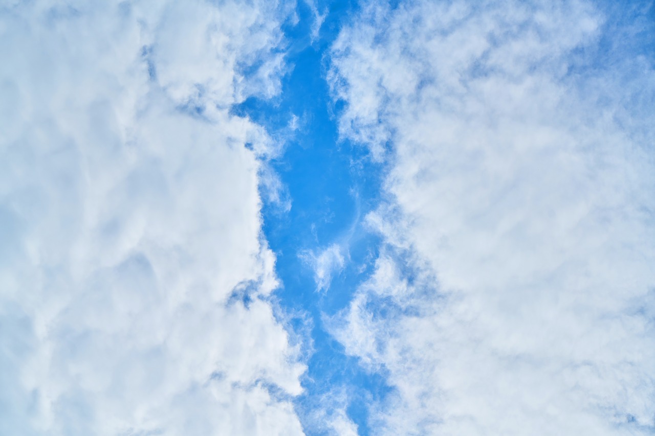 Image - sky clouds blue white weather air