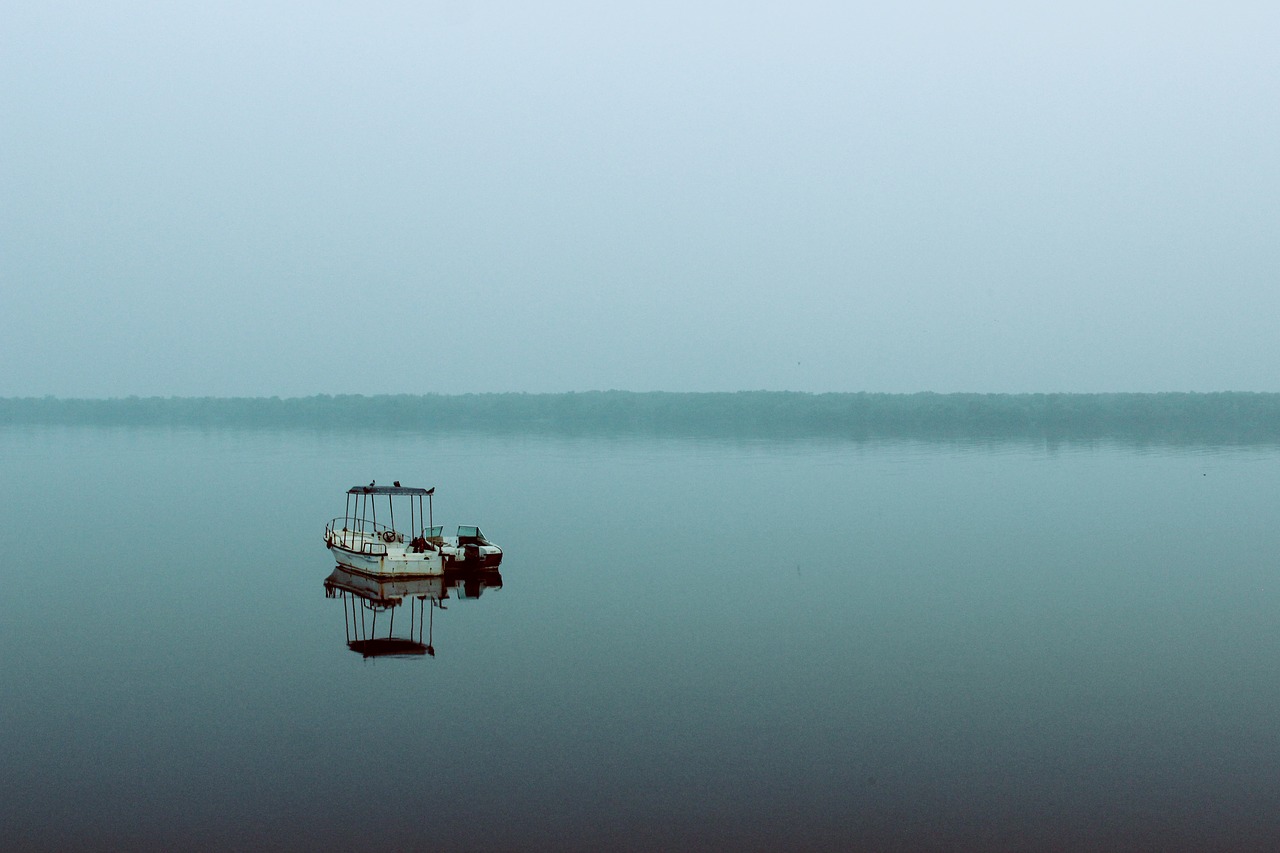Image - morning ship cold peace calm