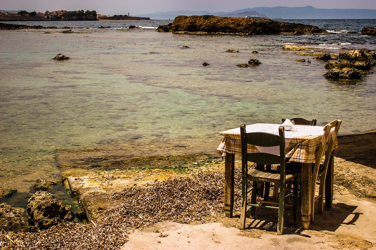 Image - chania greece table taverna crete