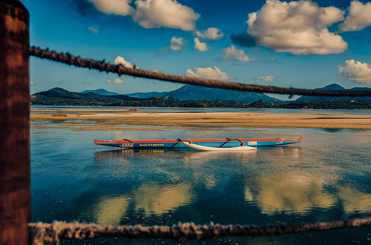Image - boat sky pond