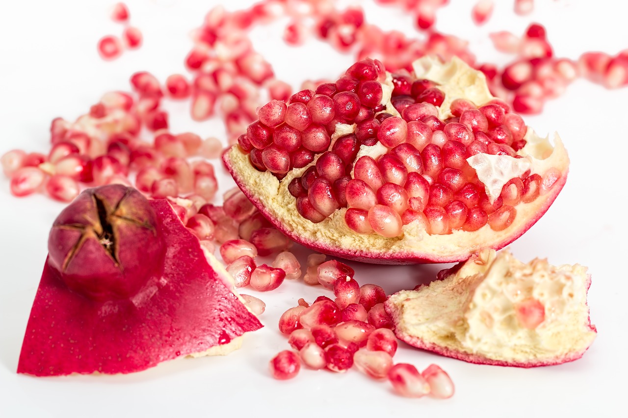 Image - pomegranate fruit seeds food fresh