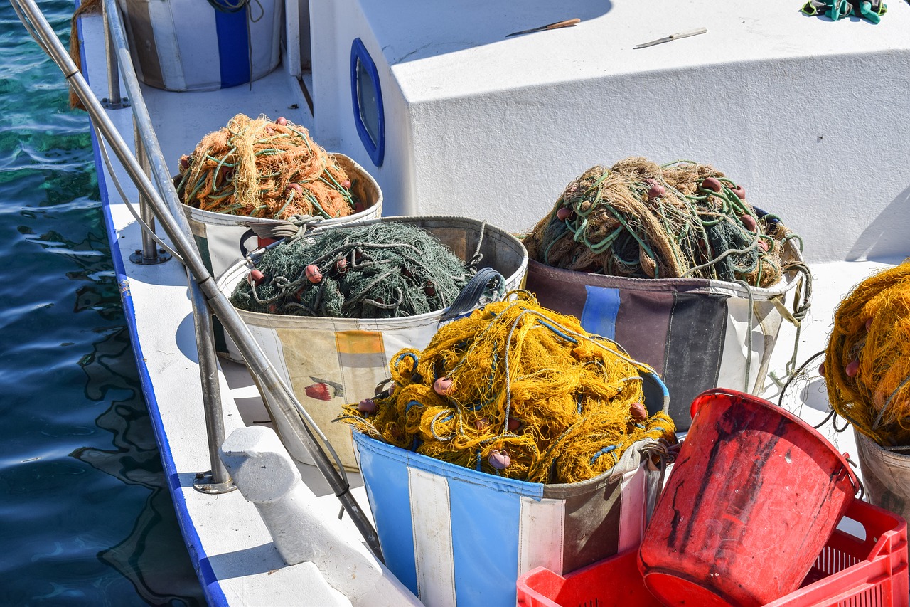 Image - nets boat fishing sea traditional