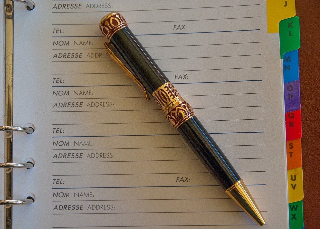 Image - diary appointment address pen