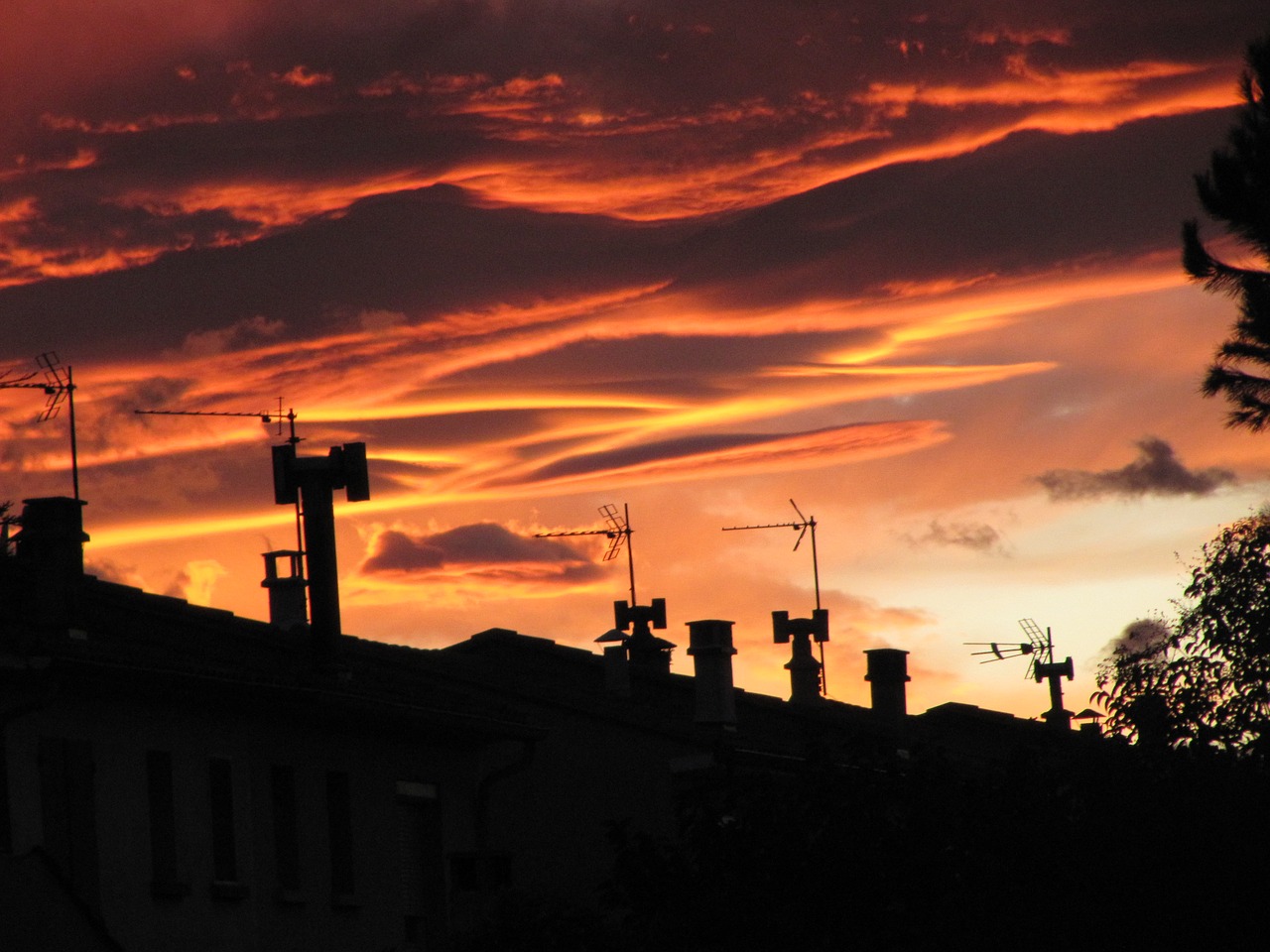 Image - magic sky evening colors nature