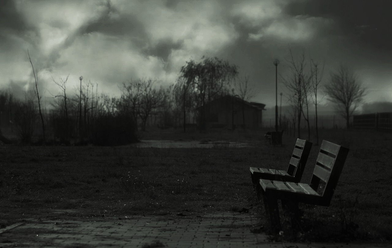 Image - bank single night dark