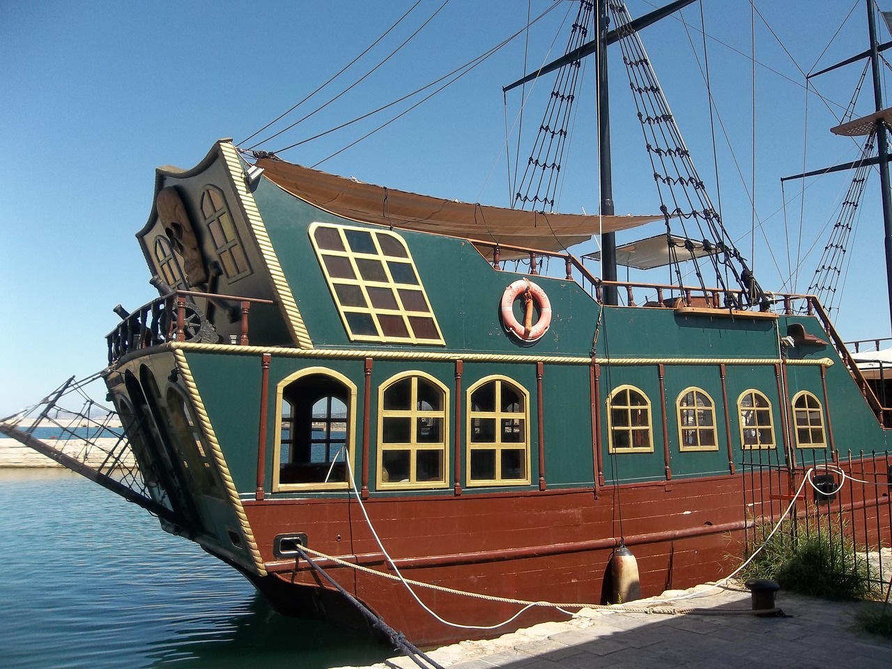 Image - crete old ship boat port aegean