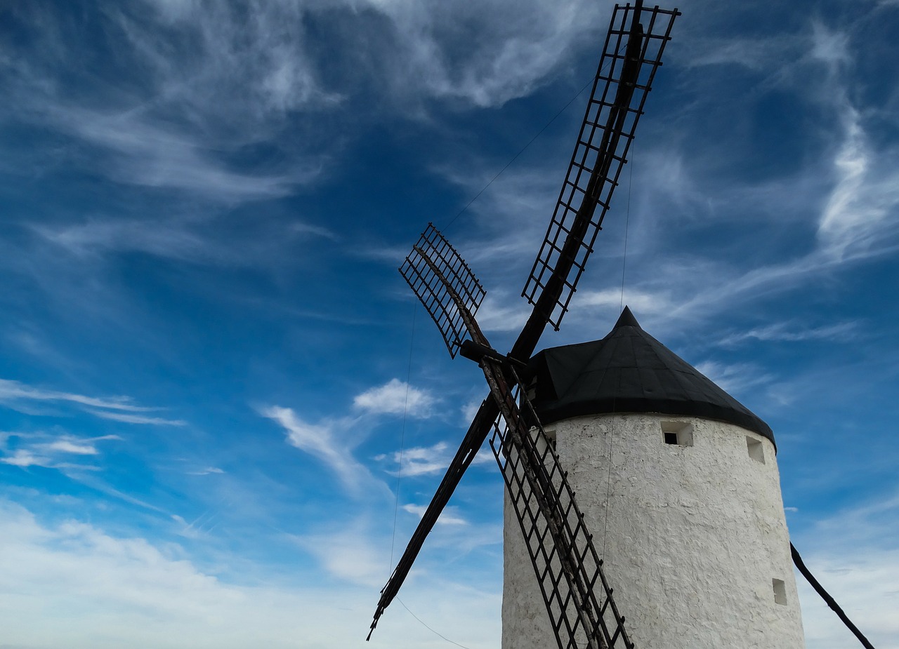 Image - mill windmill wind sky