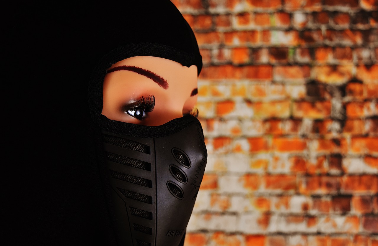 Image - woman ski mask eyes headwear cap