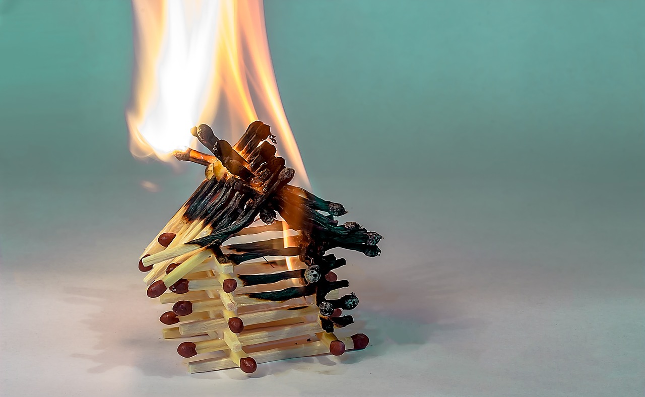 Image - fire matchstick house